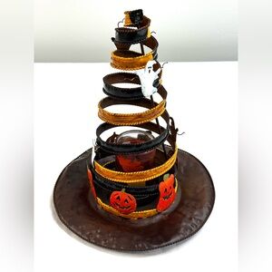 Mini Witch’s Hat Candle Holder Set Halloween Decor